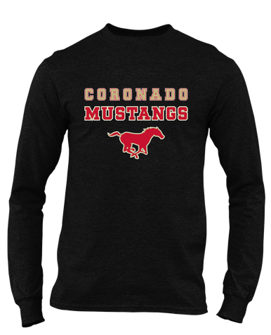 Coronado Mustangs Spirit Men's Premium LS T-Shirt
