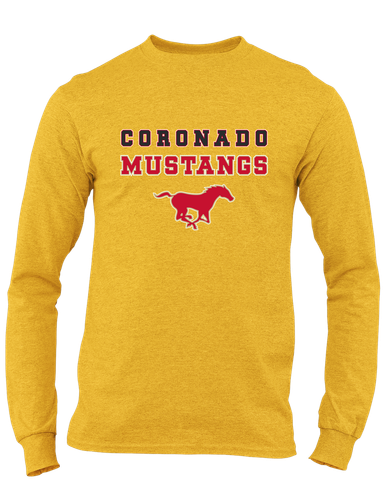 Coronado Mustangs Spirit Men's LS T-Shirt