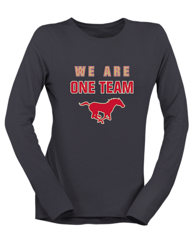 Coronado Mustangs We Are One Team Women's LS T-Shirt