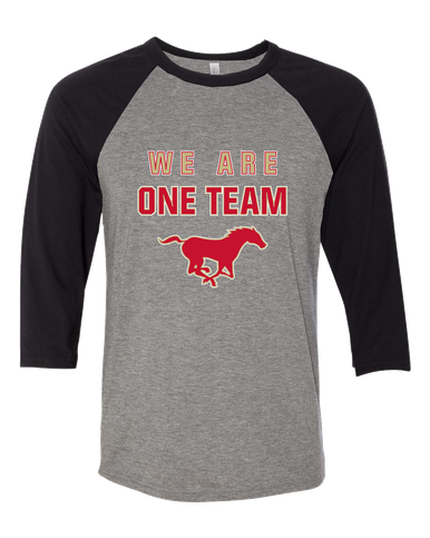 Coronado Mustangs We Are One Team Men's Baseball T-Shirt