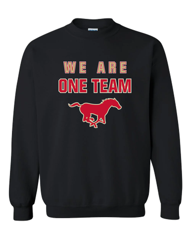 Coronado Mustangs We Are One Team Men's Sweatshirt