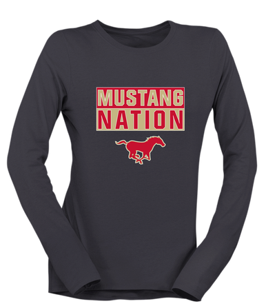 Coronado Mustangs Nation #1 Women's Premium LS T-Shirt