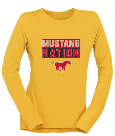 Coronado Mustangs Nation #1 Women's LS T-Shirt