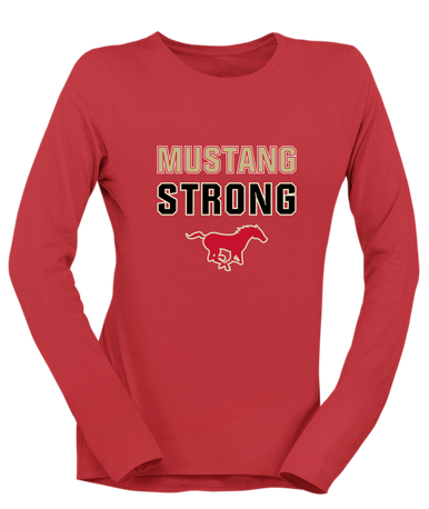 Coronado Mustangs Strong #2 Women's LS T-Shirt