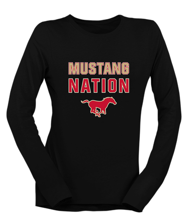 Coronado Mustangs Nation #2 Women's LS T-Shirt