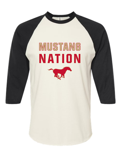 Coronado Mustangs Nation #2 Women's Baseball T-Shirt