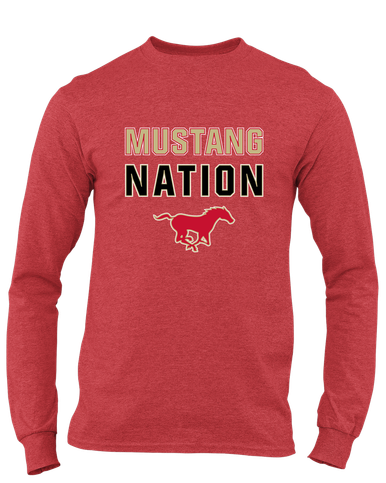 Coronado Mustangs Nation #2 Men's LS T-Shirt