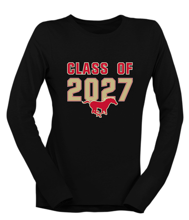 Coronado Mustangs Class of 2027 Women's Premium LS T-Shirt
