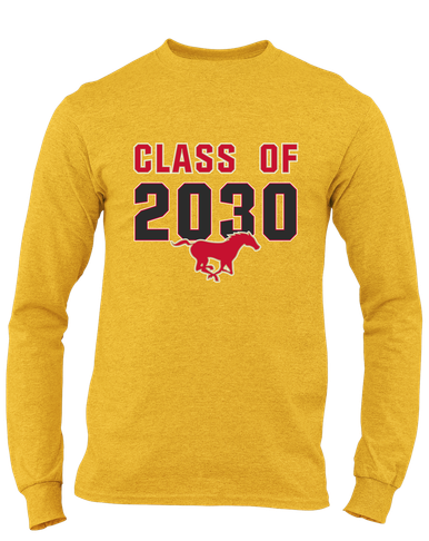 Coronado Mustangs Class of 2030 Men's LS T-Shirt