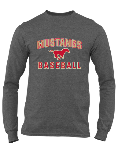 Coronado Mustangs Baseball #1 Men's LS T-Shirt