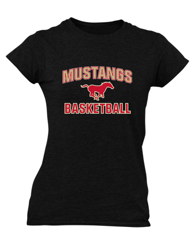 Coronado Mustangs Basketball #1 Women's Premium SS T-Shirt