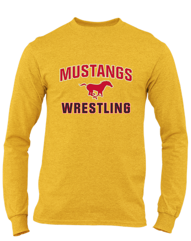 Coronado Mustangs Wrestling Men's LS T-Shirt