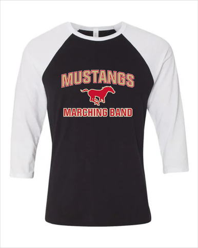 Coronado Mustangs Marching Band Men's Baseball T-Shirt