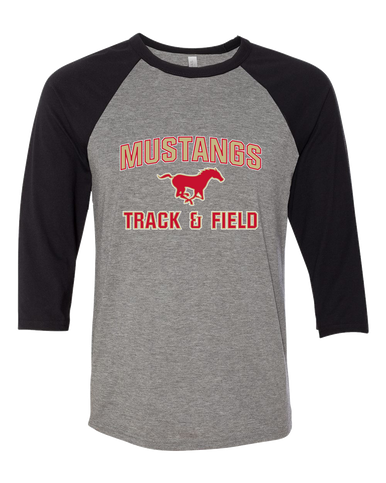 Coronado Mustangs Track & Field Women's Baseball T-Shirt
