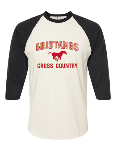 Coronado Mustangs Cross Country Women's Baseball T-Shirt