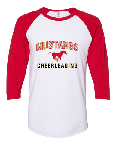Coronado Mustangs Cheerleading Women's Baseball T-Shirt