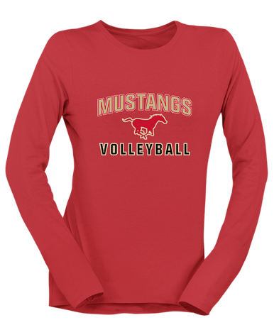 Coronado Mustangs Volleyball Women's LS T-Shirt