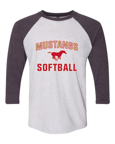 Coronado Mustangs Softball #1 Women's Baseball T-Shirt