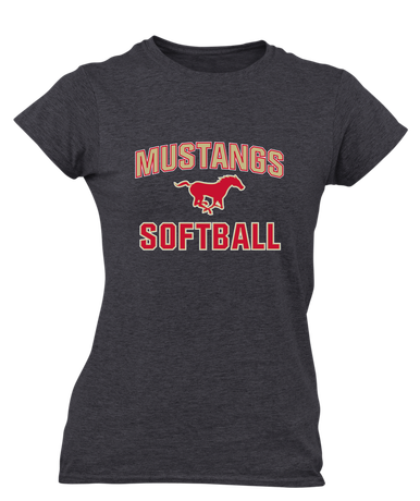 Coronado Mustangs Softball #1 Women's Premium SS T-Shirt