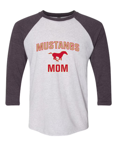 Coronado Mustangs Mom Women's Baseball T-Shirt
