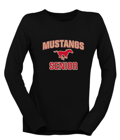 Coronado Mustangs Senior #1 Women's LS T-Shirt