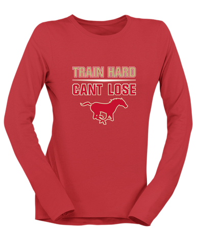 Coronado Mustangs Train Hard, Can't Lose Women's LS T-Shirt