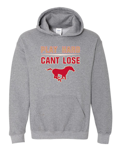 Coronado Mustangs Play Hard, Can't Lose Men's Hoodie