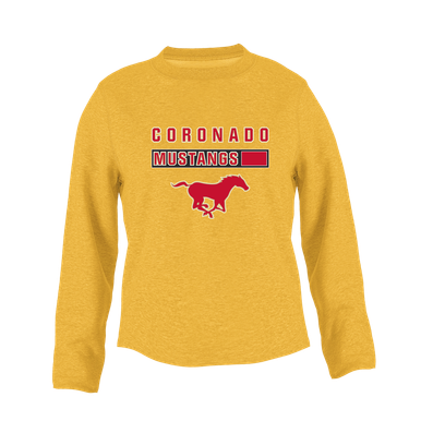 Coronado Mustangs Mascot #7 Women's Sweatshirt