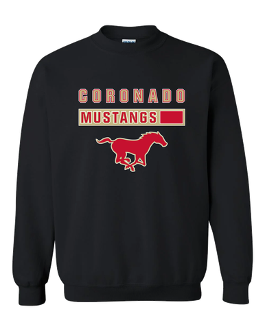 Coronado Mustangs Mascot #7 Men's Sweatshirt