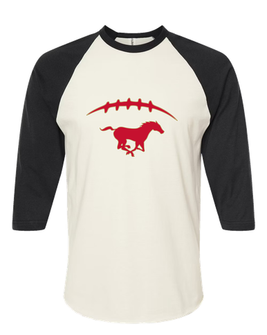 Coronado Mustangs Football #2 Women's Baseball T-Shirt