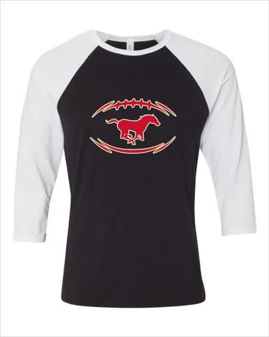 Coronado Mustangs Football #3 Men's Baseball T-Shirt
