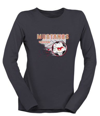 Coronado Mustangs Soccer #2 Women's Premium LS T-Shirt