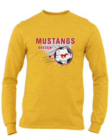 Coronado Mustangs Soccer #2 Men's LS T-Shirt