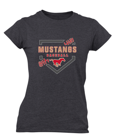 Coronado Mustangs Baseball #2 Women's SS T-Shirt