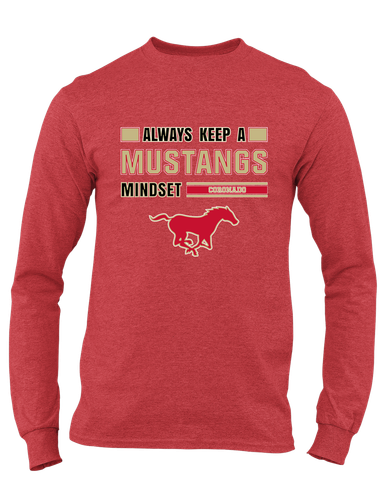 Coronado Mustangs Mindset Men's Premium LS T-Shirt