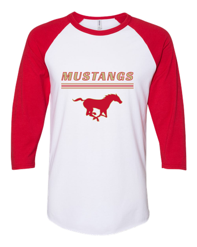 Coronado Mustangs Mascot #8 Women's Baseball T-Shirt