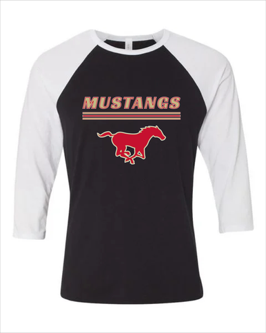 Coronado Mustangs Mascot #8 Men's Baseball T-Shirt