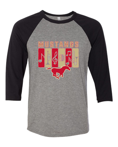 Coronado Mustangs Band # 2 Women's Baseball T-Shirt