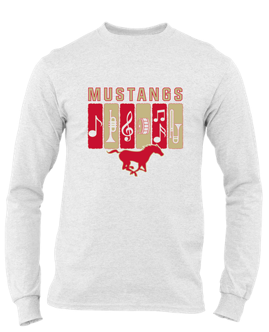 Coronado Mustangs Band # 2 Men's LS T-Shirt