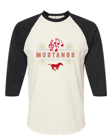 Coronado Mustangs Band # 3 Women's Baseball T-Shirt