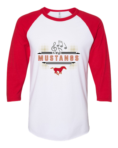 Coronado Mustangs Band # 3 Men's Baseball T-Shirt