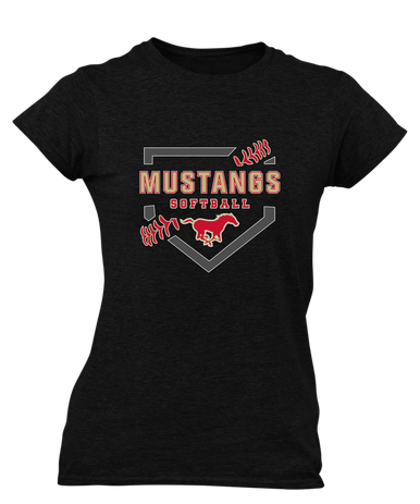 Coronado Mustangs Softball #2 Women's Premium SS T-Shirt
