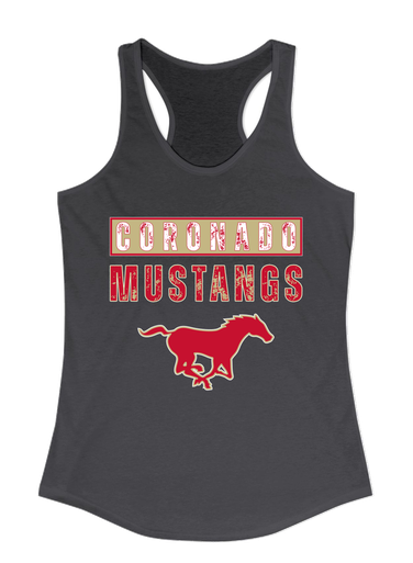 Coronado Mustangs Mascot #9 Women's Tank Top