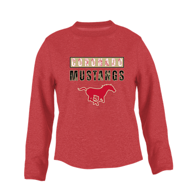 Coronado Mustangs Mascot #9 Women's Sweatshirt