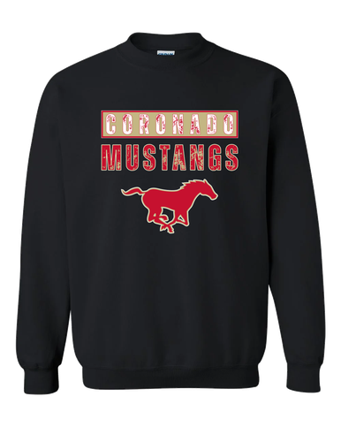 Coronado Mustangs Mascot #9 Men's Sweatshirt