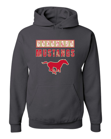 Coronado Mustangs Mascot #9 Men's Premium Hoodie