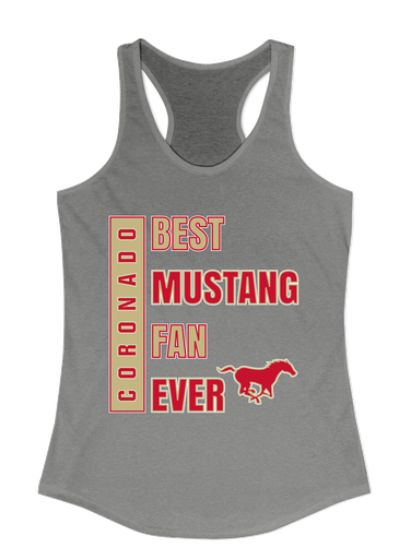 Coronado Mustangs Best Mustang Fan Women's Tank Top