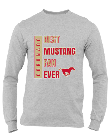 Coronado Mustangs Best Mustang Fan Men's Premium LS T-Shirt
