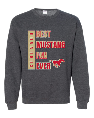 Coronado Mustangs Best Mustang Fan Men's Sweatshirt