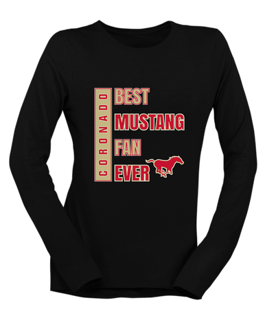 Coronado Mustangs Best Mustang Fan Women's LS T-Shirt
